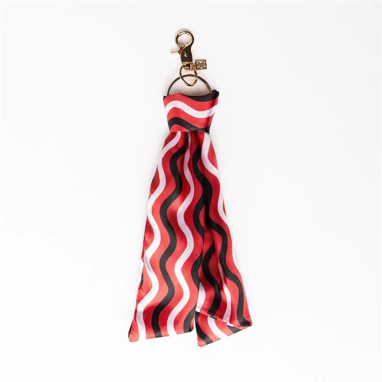 Mary Square Red & Black Keychain - Blissful Boutique