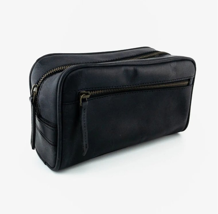 Men's Leather Toiletry Bag - Blissful Boutique