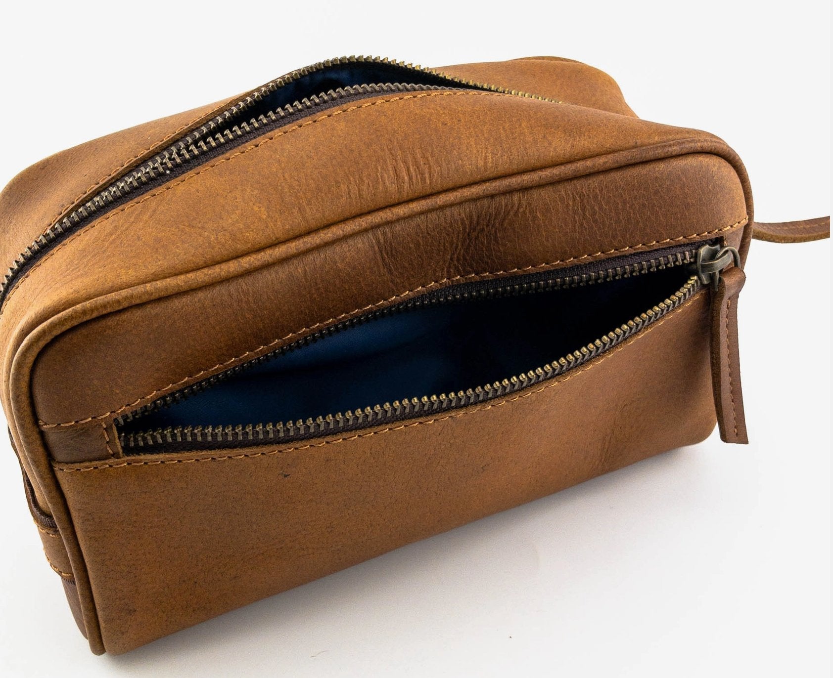 Men's Leather Toiletry Bag - Blissful Boutique