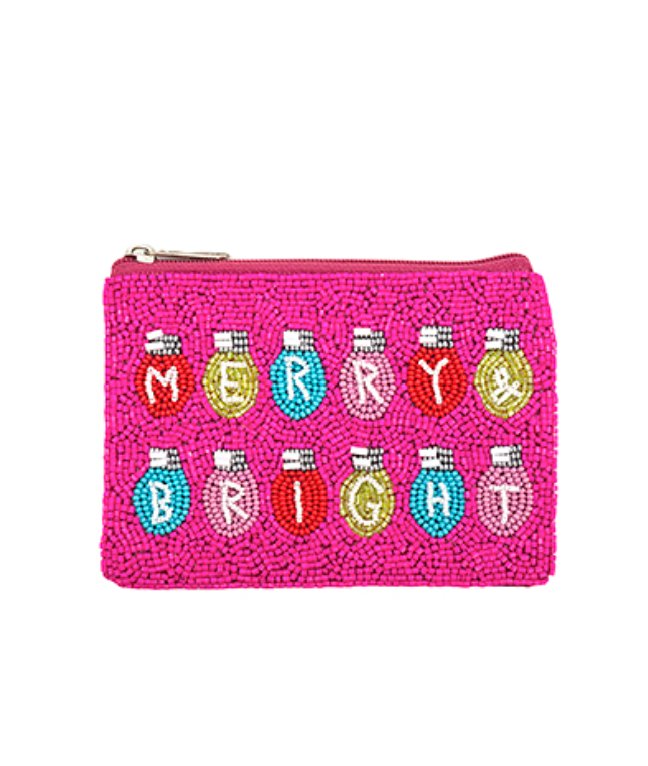 Merry Bright Change Purse - Blissful Boutique