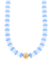 Metal and Color Rondelle Beads Necklace - Blissful Boutique