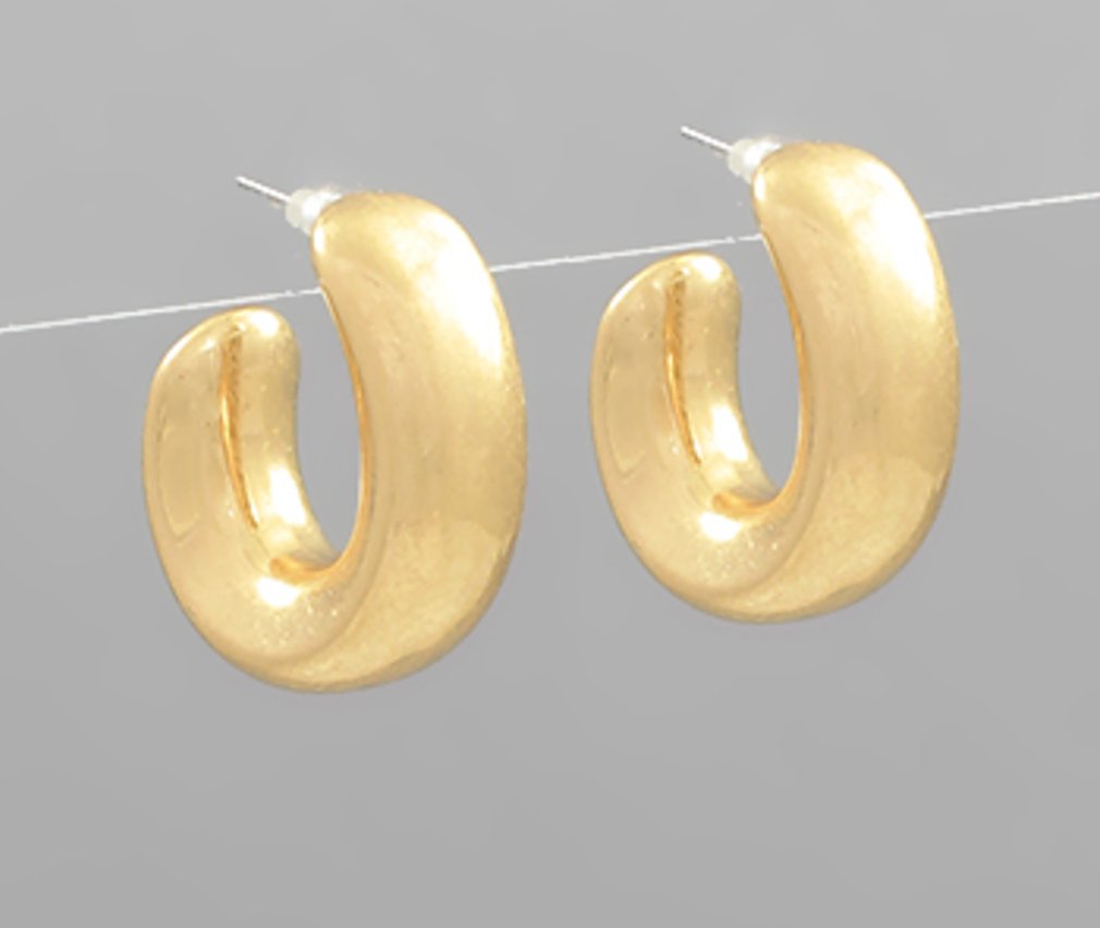 Metal Open Hoops - Blissful Boutique