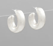 Metal Open Hoops - Blissful Boutique