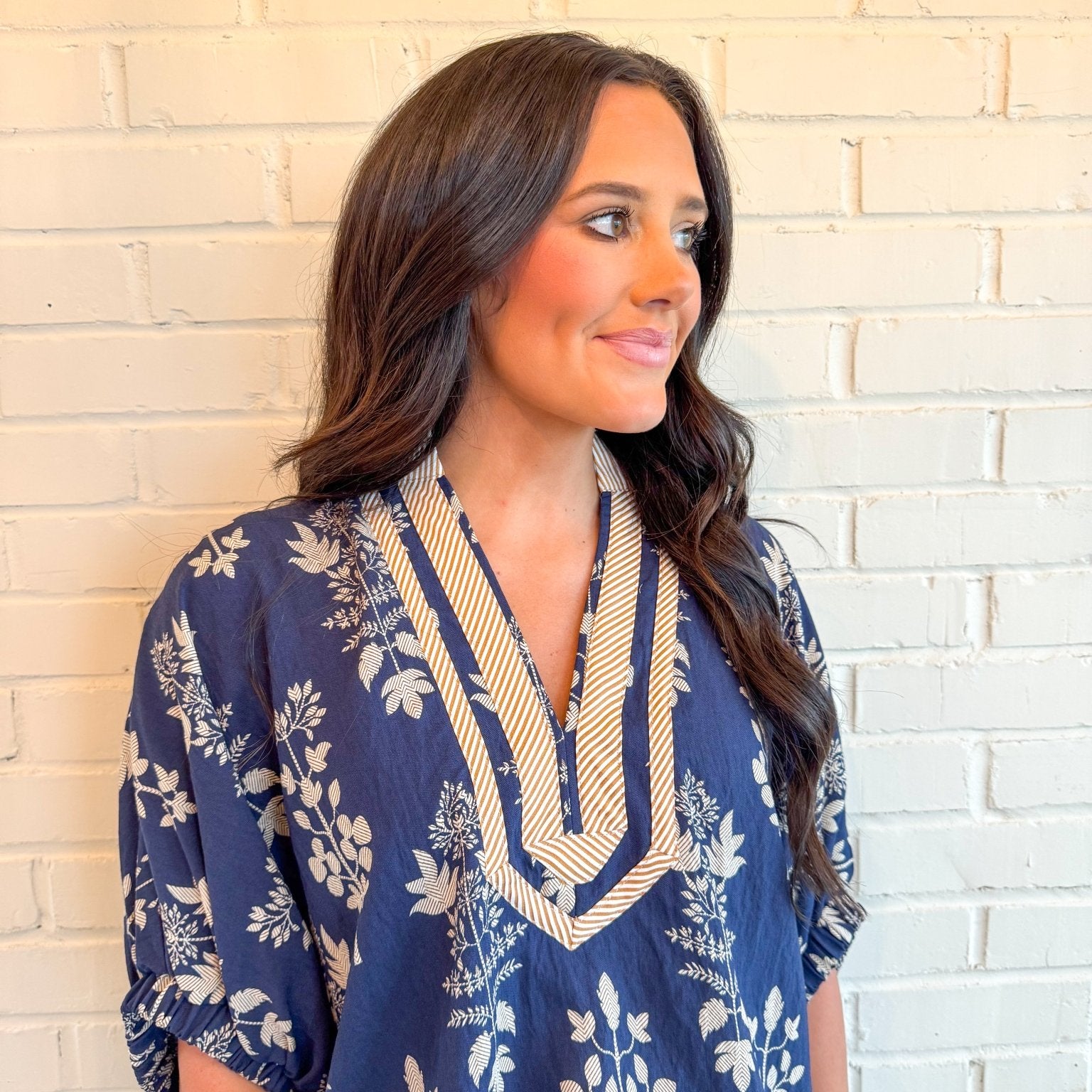 Midnight Bloom Tunic - Blissful Boutique