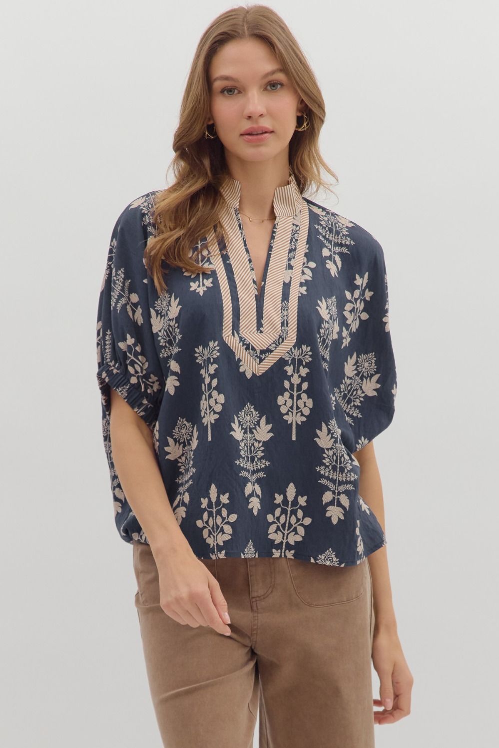 Midnight Bloom Tunic - Blissful Boutique
