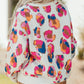 Multi Colored Leopard Round Neck Sweater - Blissful Boutique