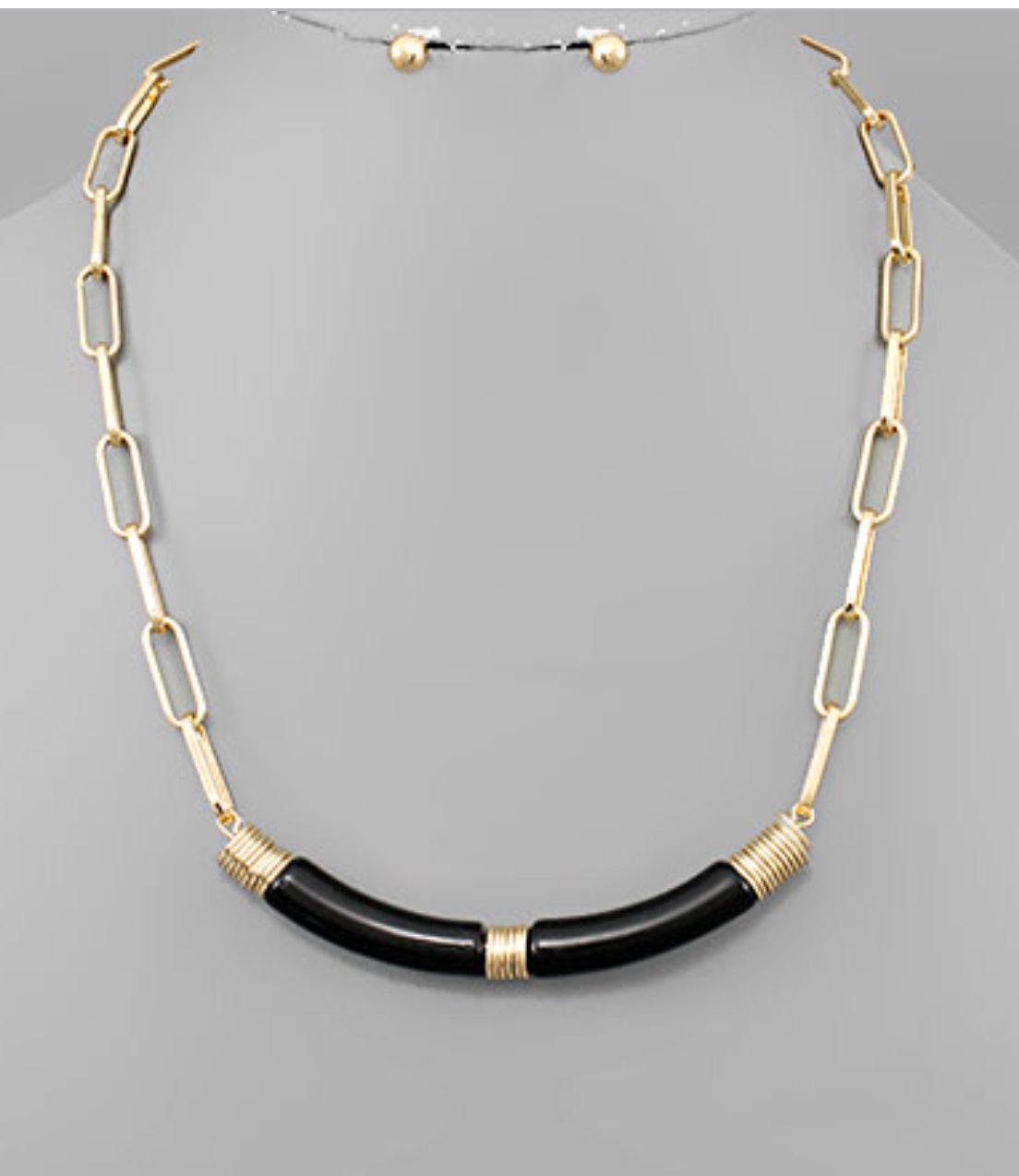 Multi Disk and Tube Necklace - Blissful Boutique