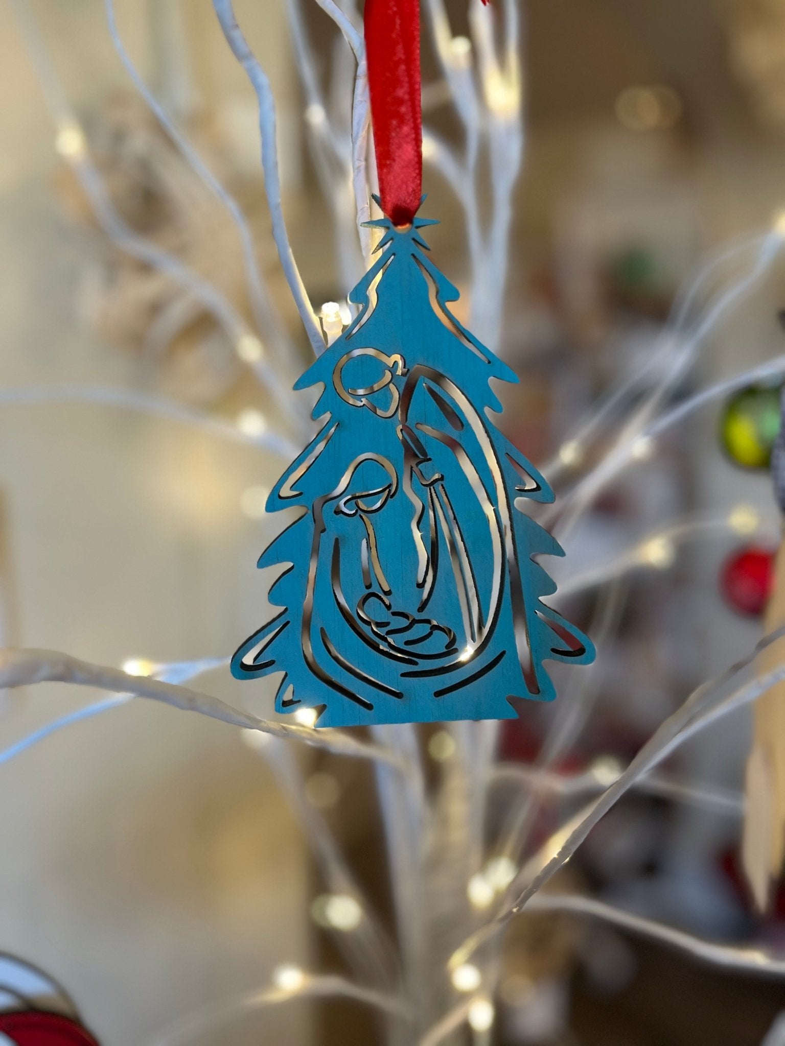 Nativity Engraved Tree - Blissful Boutique