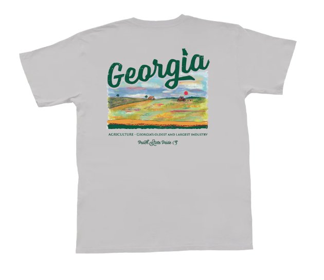 Peach State Pride Georgia AG Pocket Tee - Blissful Boutique