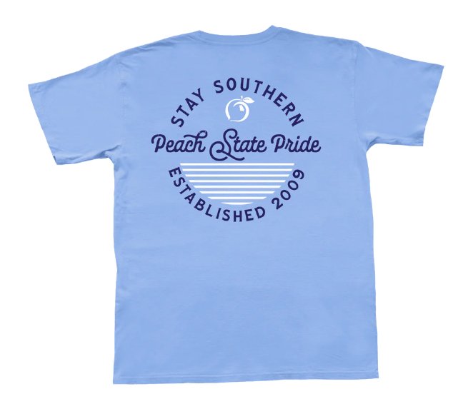 Peach State Pride Polarized Pocket Tee - Blissful Boutique