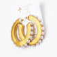 Pearl Hoops - Blissful Boutique