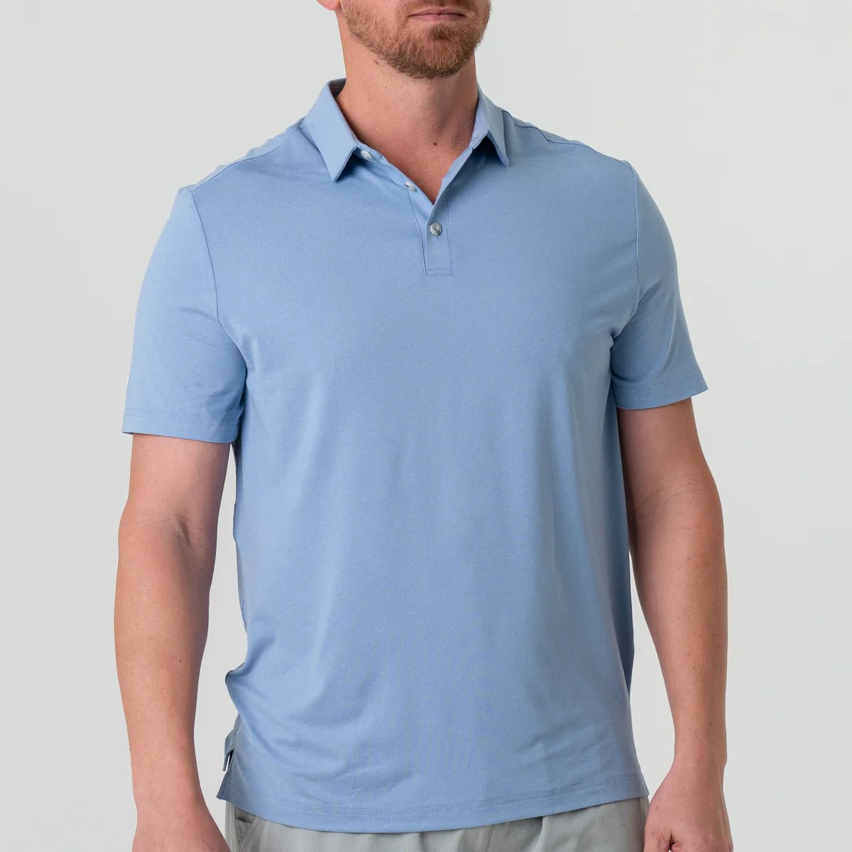 Performance Polo - Heather Sky Blue - Blissful Boutique