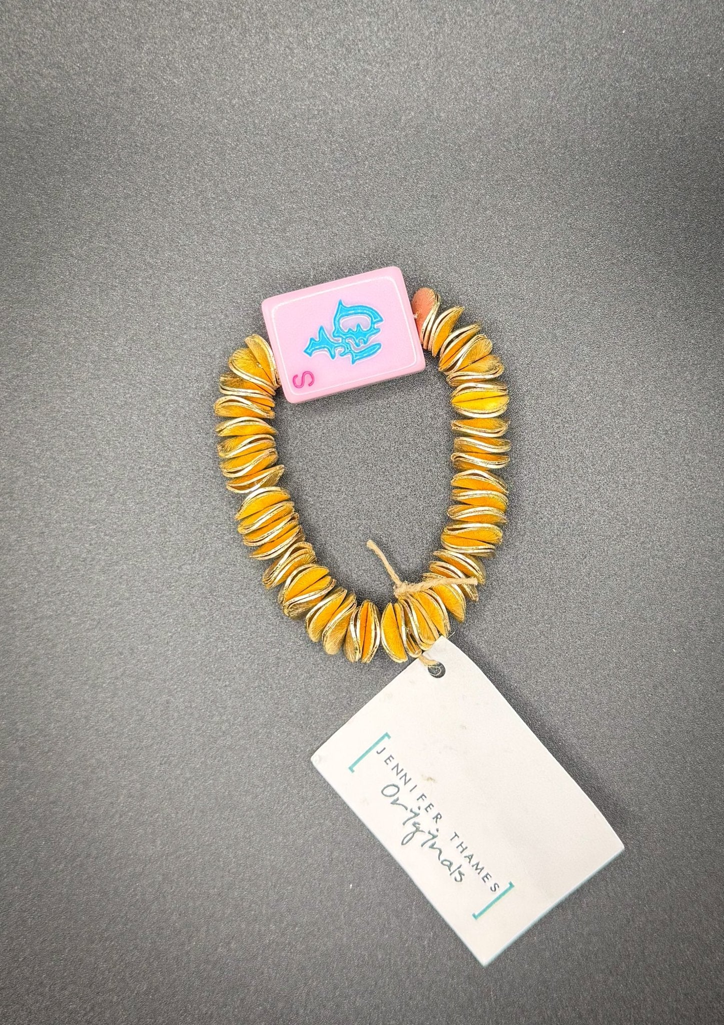 Pink Mahjong Tile Bracelets - Blissful Boutique