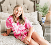 Pink Toile Pajama Set - Blissful Boutique