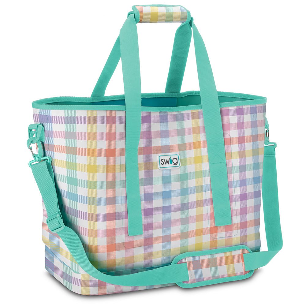 Pretty In Plaid Biggi Tote Bag - Blissful Boutique