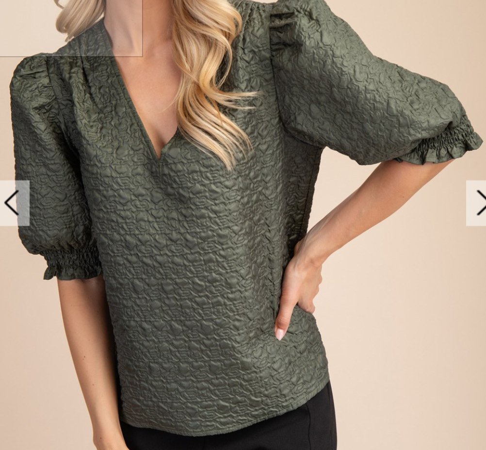 Puff Sleeve Top - Blissful Boutique