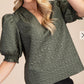 Puff Sleeve Top - Blissful Boutique