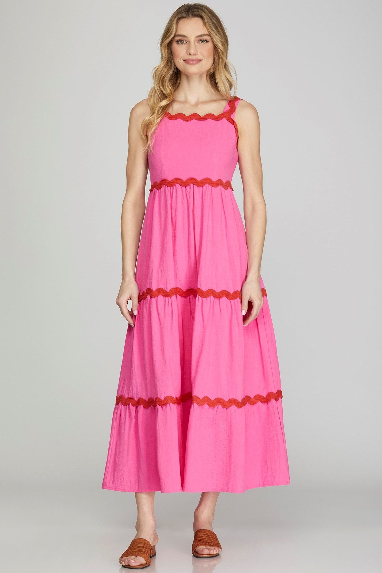 Ric Rac Maxi Dress - Blissful Boutique