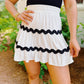 Ric Rack Mini Skirt - Blissful Boutique