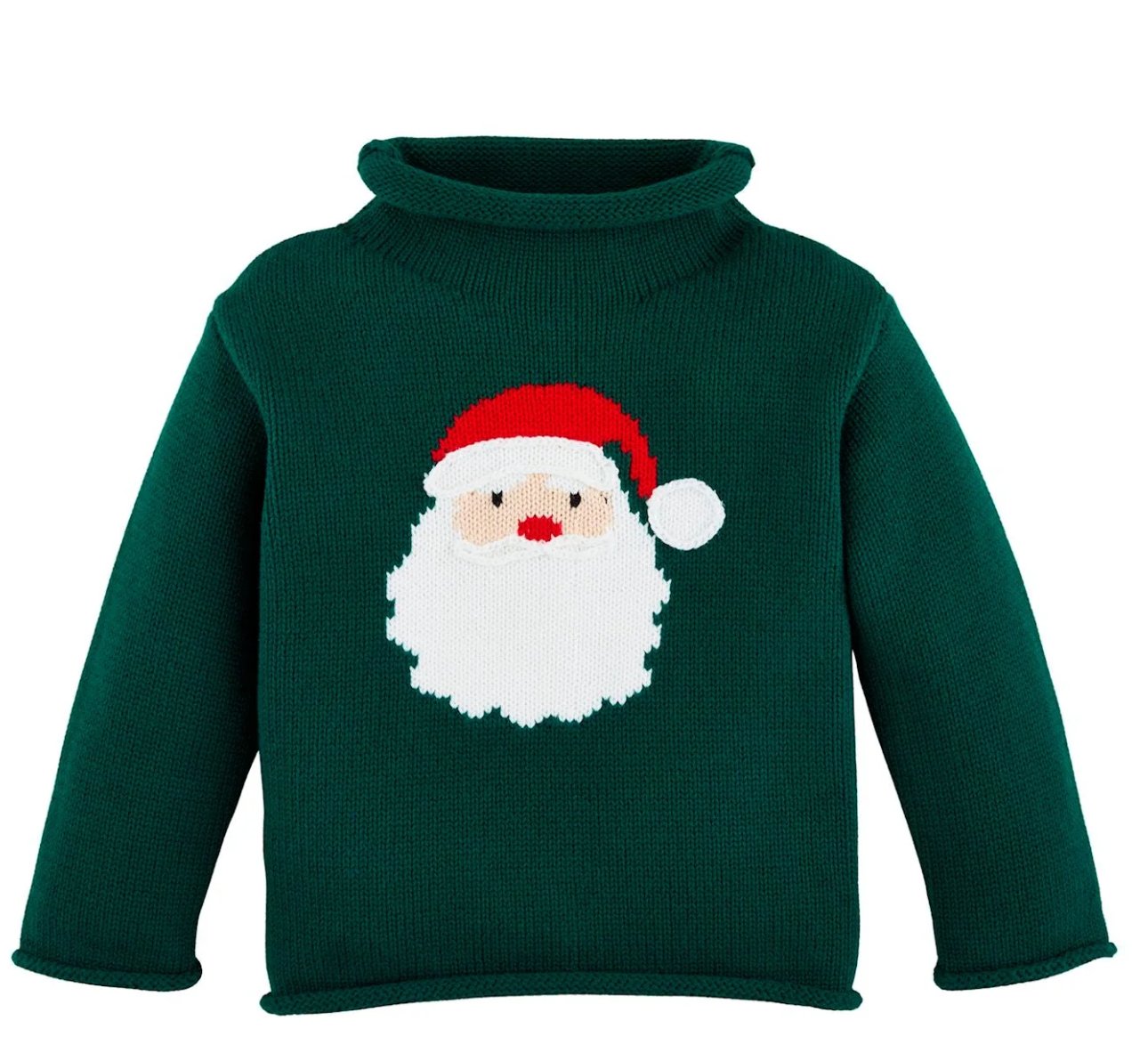 Roll Neck Santa Sweater - Blissful Boutique