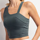 smoked spruce butter sleeveless strap copped tank - Blissful Boutique