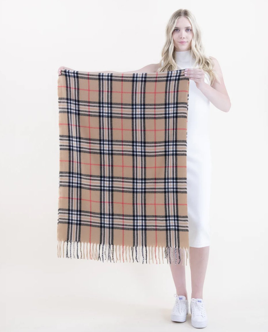 Soft Feel Highland Plaid Scarf - Blissful Boutique