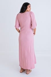 Solid Vneck Signature Maxi Dress - Blissful Boutique