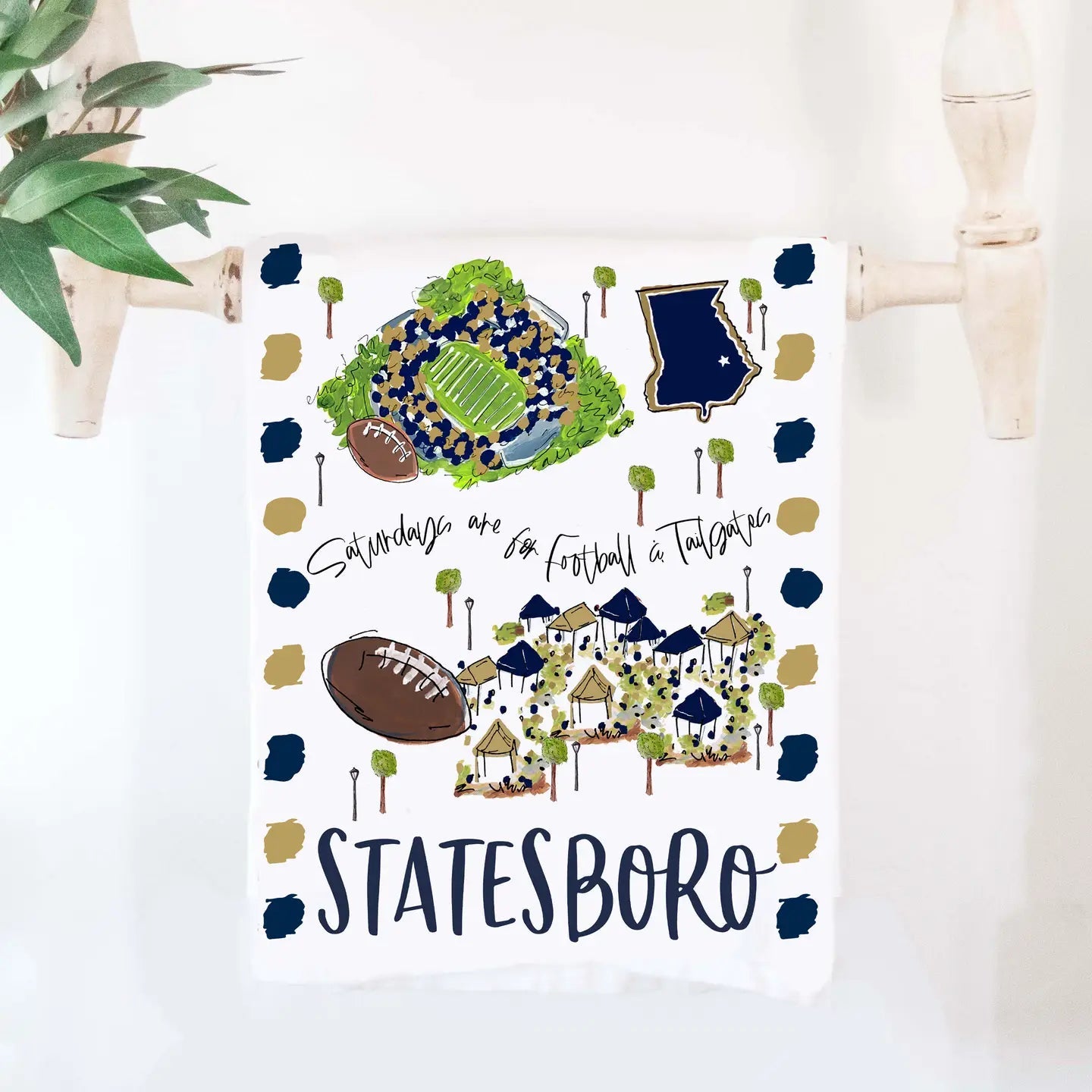 Statesboro, GA Tea Towel - Blissful Boutique