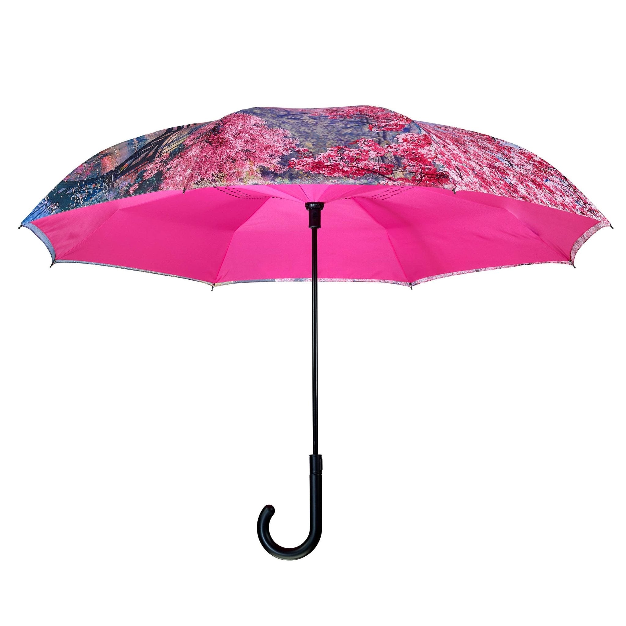 Stick Umbrella Reverse Close - Blissful Boutique