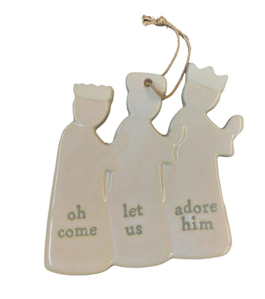 Stoneware Nativity Ornaments - Blissful Boutique