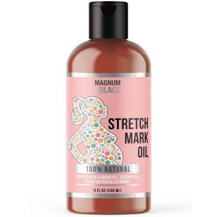 Stretch Mark Oil For Pregnancy - Cocoa Butter, Almond Oil - Blissful Boutique