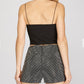 Studded Heavy Knit Shorts - Blissful Boutique