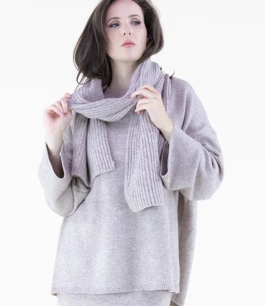 Sweater with Scarf - Blissful Boutique