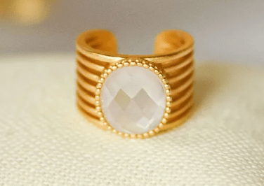 Tatum Oval Statement Ring - Blissful Boutique