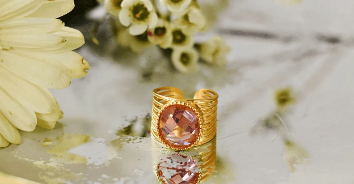 Tatum Oval Statement Ring - Blissful Boutique