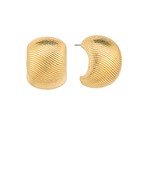 Textured Dome Shape Metal Earrings - Blissful Boutique