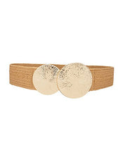 Textured Double Disk Elatic Belt - Blissful Boutique