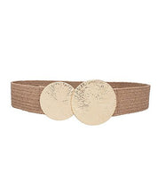 Textured Double Disk Elatic Belt - Blissful Boutique