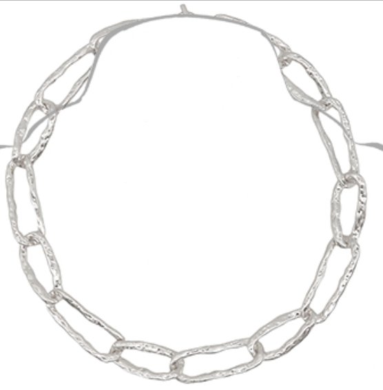 Textured Organic Shaped Chain Necklace - Blissful Boutique