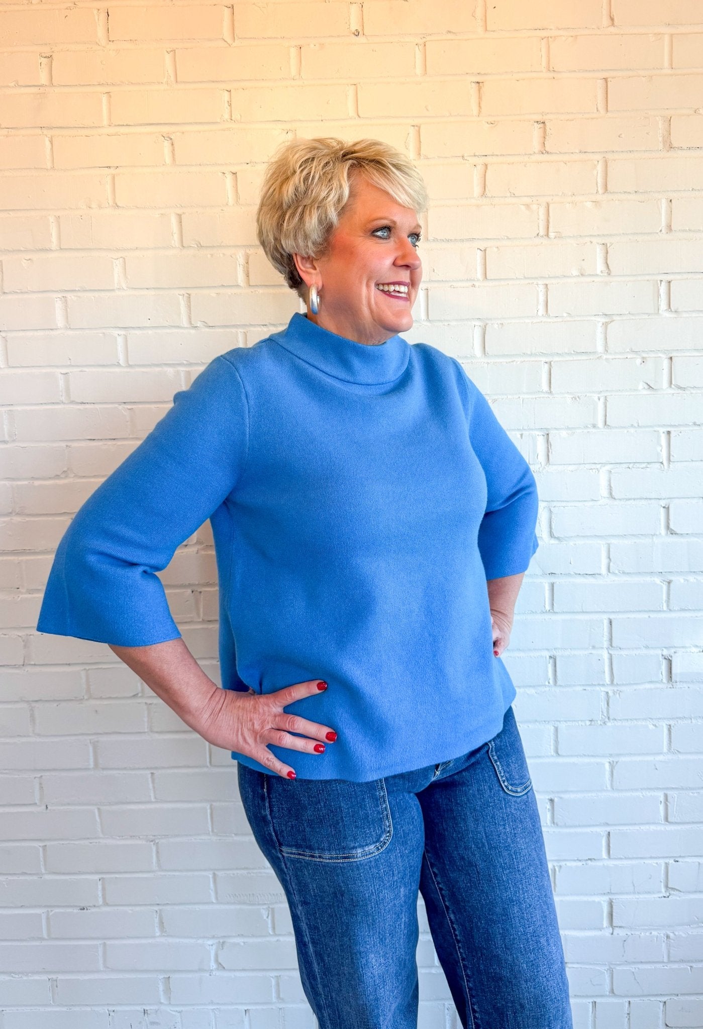 Twilight Trail Mock Neck Sweater - Blissful Boutique