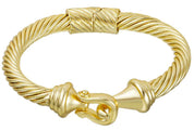 Twisted Metal Buckle Cable Bracelet - Blissful Boutique