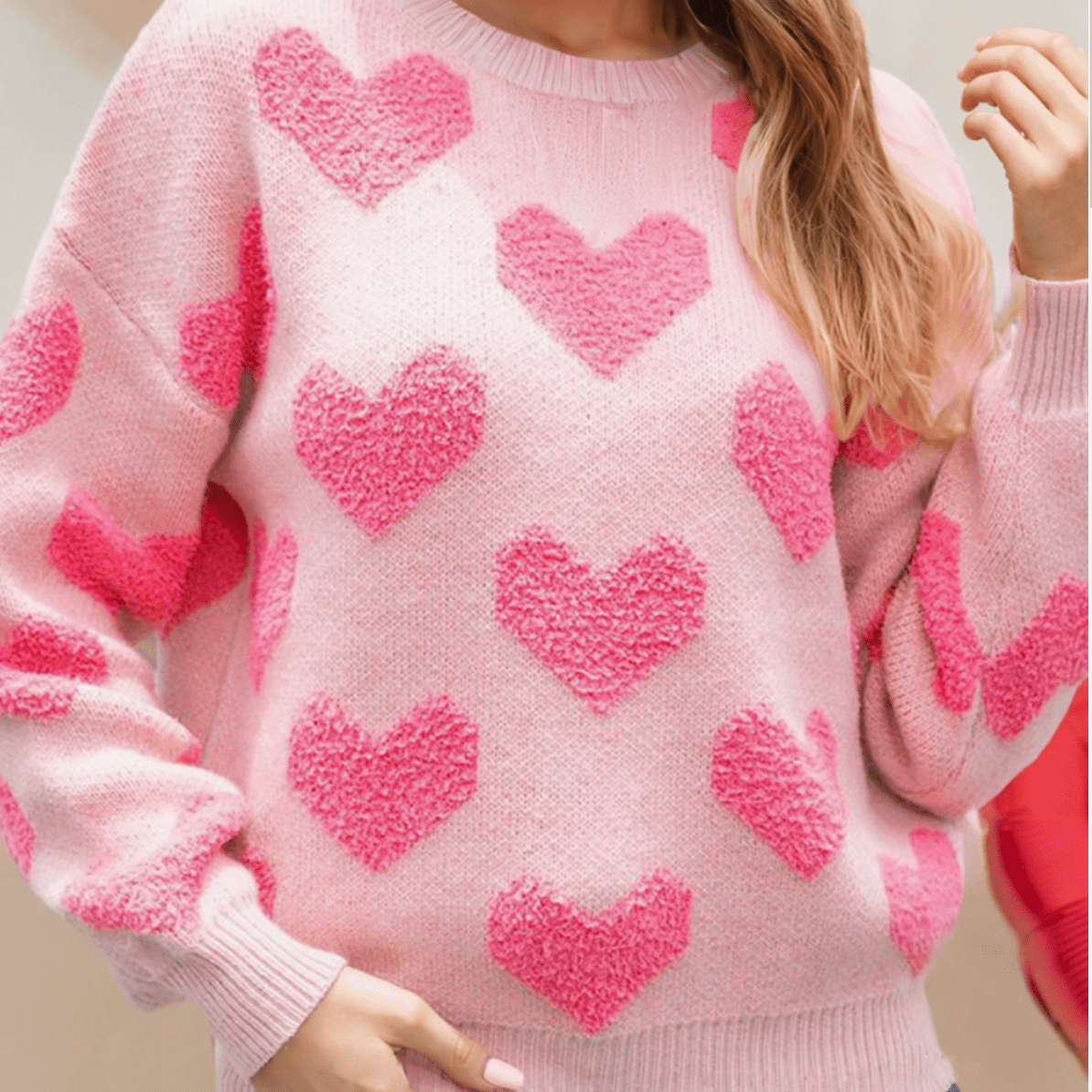 Valentine's Day Heart Sweater - Blissful Boutique