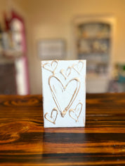 Valentines Day Painted Wood Blocks - Blissful Boutique