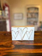 Valentines Day Painted Wood Blocks - Blissful Boutique