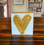 Valentines Day Painted Wood Blocks - Blissful Boutique