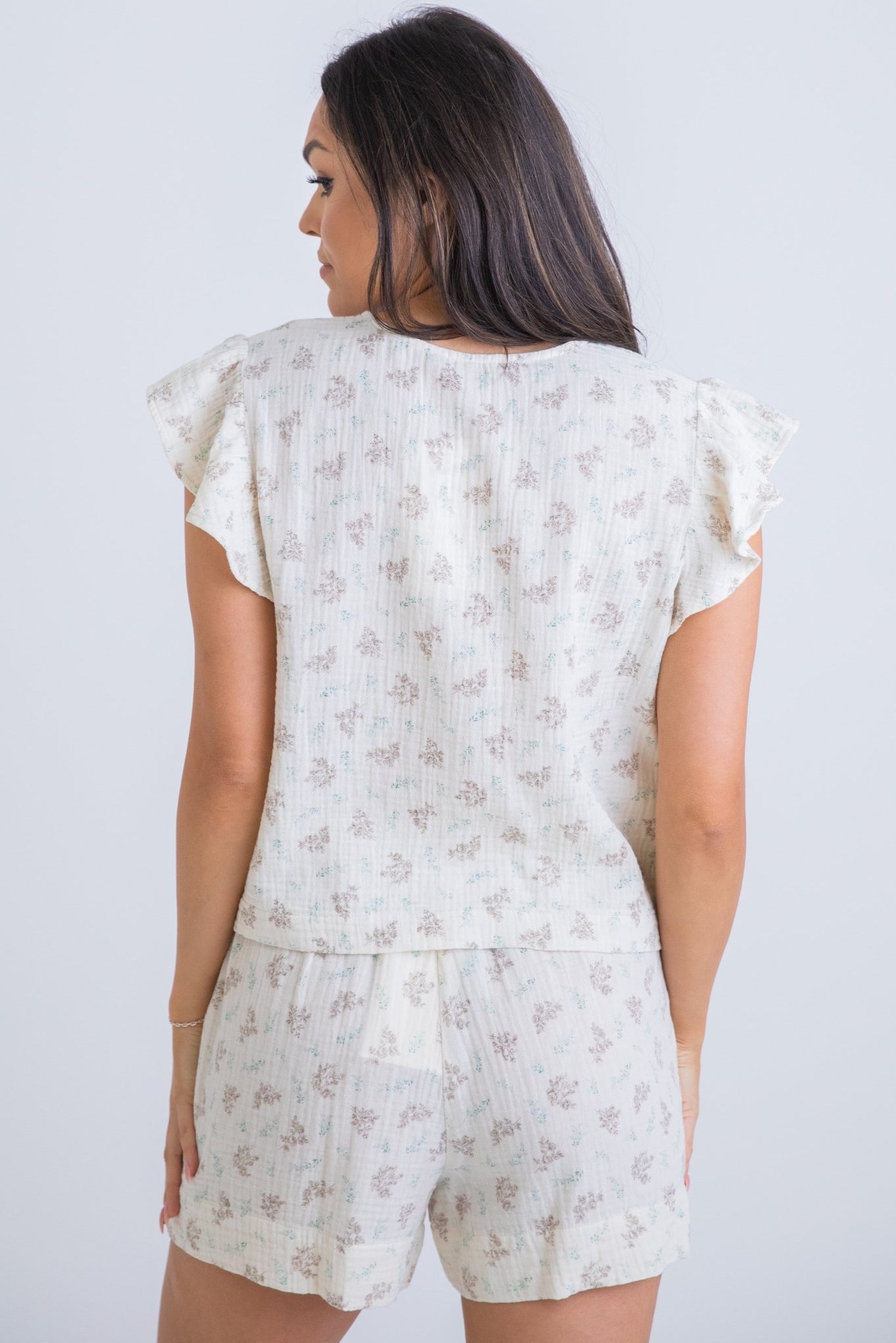 Vintage Floral Gauze Set - Blissful Boutique