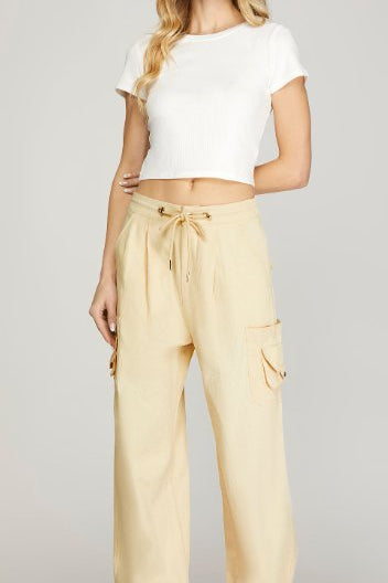 Wide Leg Cargo Pants - Blissful Boutique