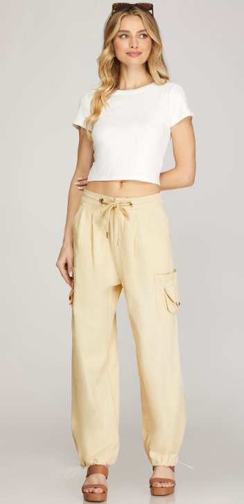 Wide Leg Cargo Pants - Blissful Boutique