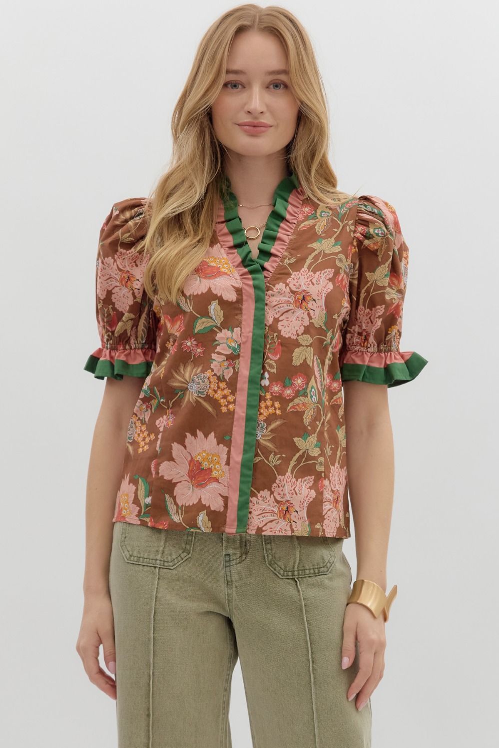 Wildflower Whimsy Blouse - Blissful Boutique