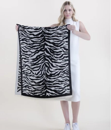 Zebra Scarf - Blissful Boutique